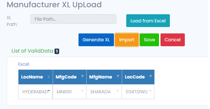 X4 Production Module Excel For Example:
